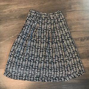 Plus size High low skirt in Tribal Print 3x